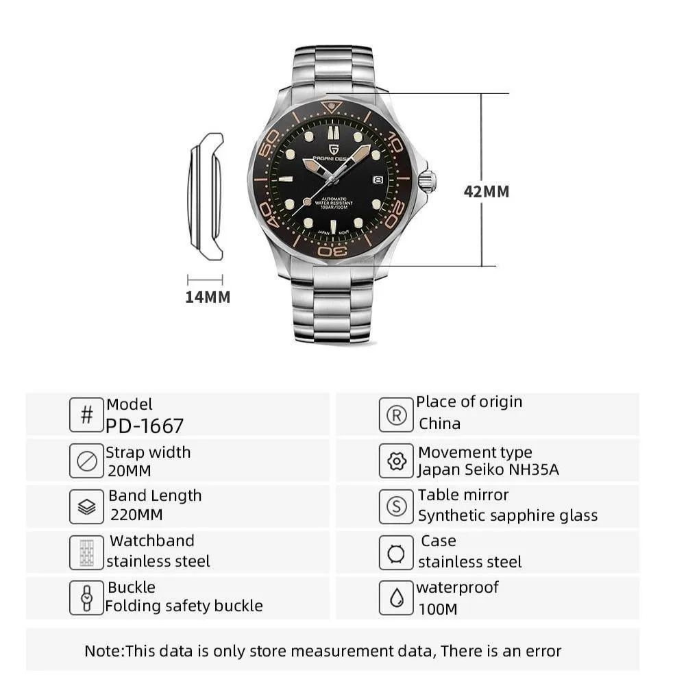 Pagani Design 007 Seamaster Diving Edition Homage Watches